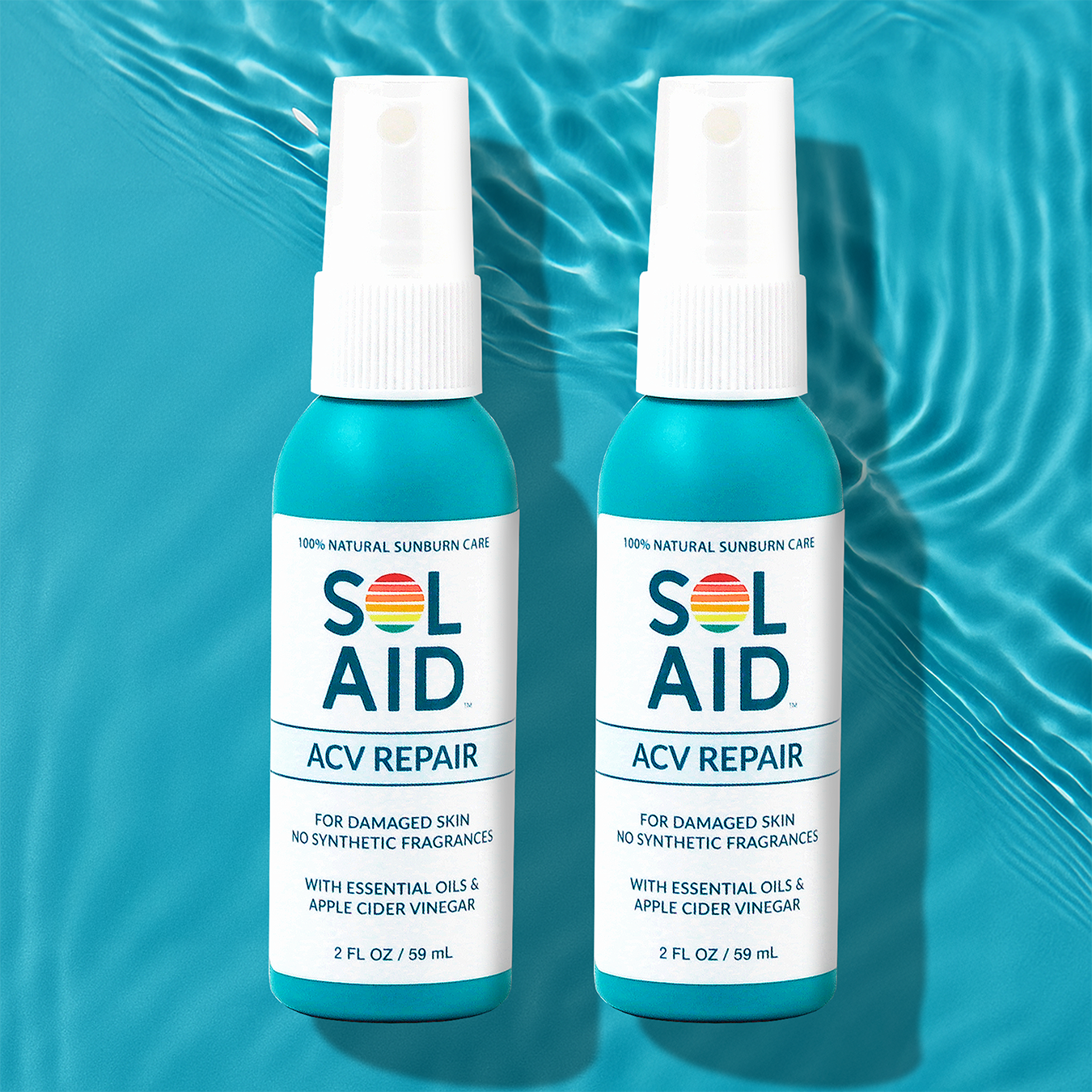 ACV After Sun Mist, 2x Travel Bundle (2 - 2 Fl Oz)