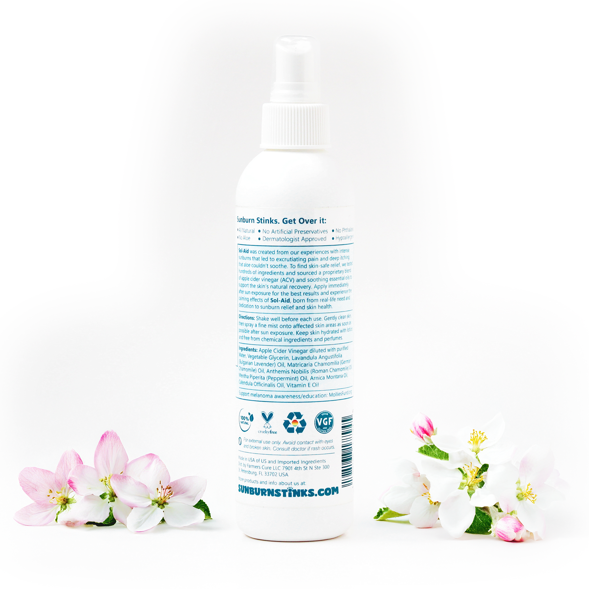 Sol Aid ACV Repair After Sun Ultra Hydrating Mist (8 Fl Oz)