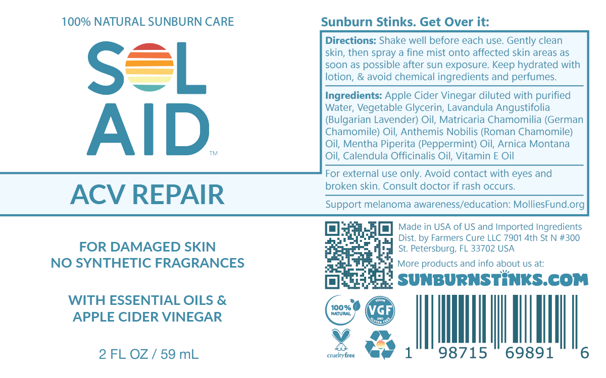 2oz Sol-Aid ACV Repair After Sunburn Spray