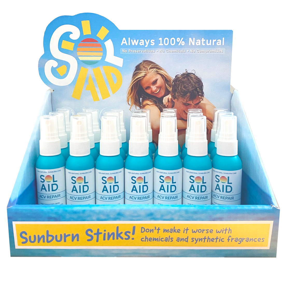 Sol Aid After Sun Mist – 20ct 2oz + POS Display