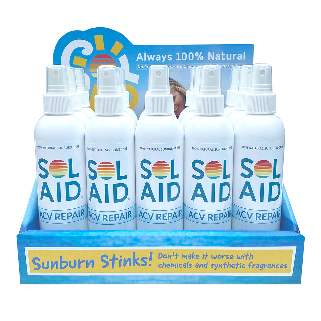 Sol Aid After Sun Mist – 20ct 8oz + POS Display