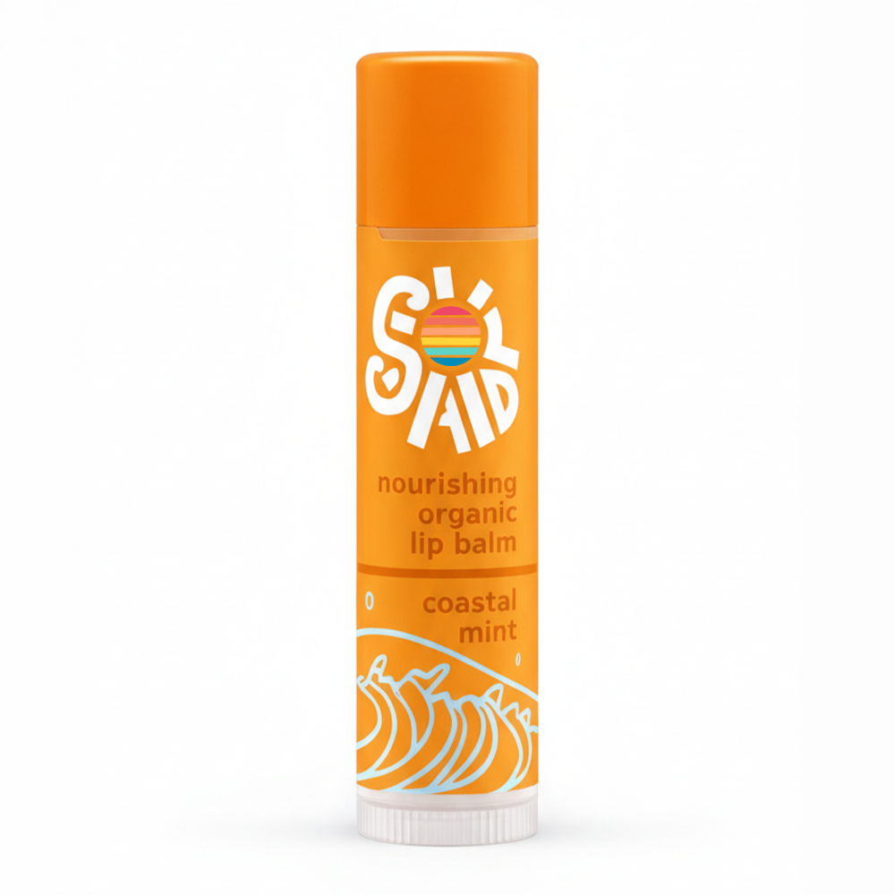 Nourishing Organic Lip Balm 3-Pack, Coastal Mint