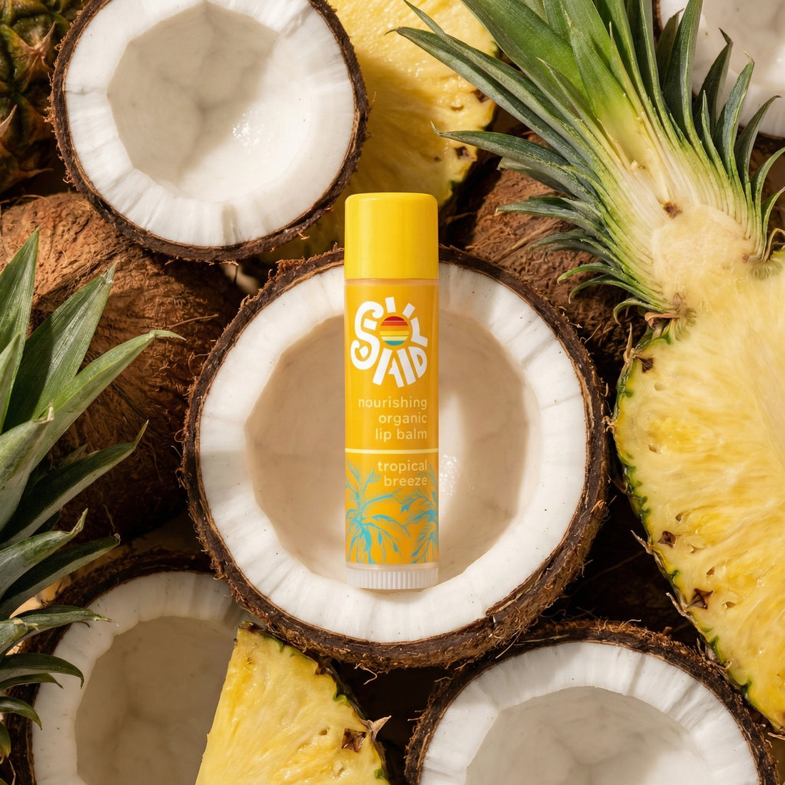 Nourishing Organic Lip Balm 3-Pack, Tropical Breeze