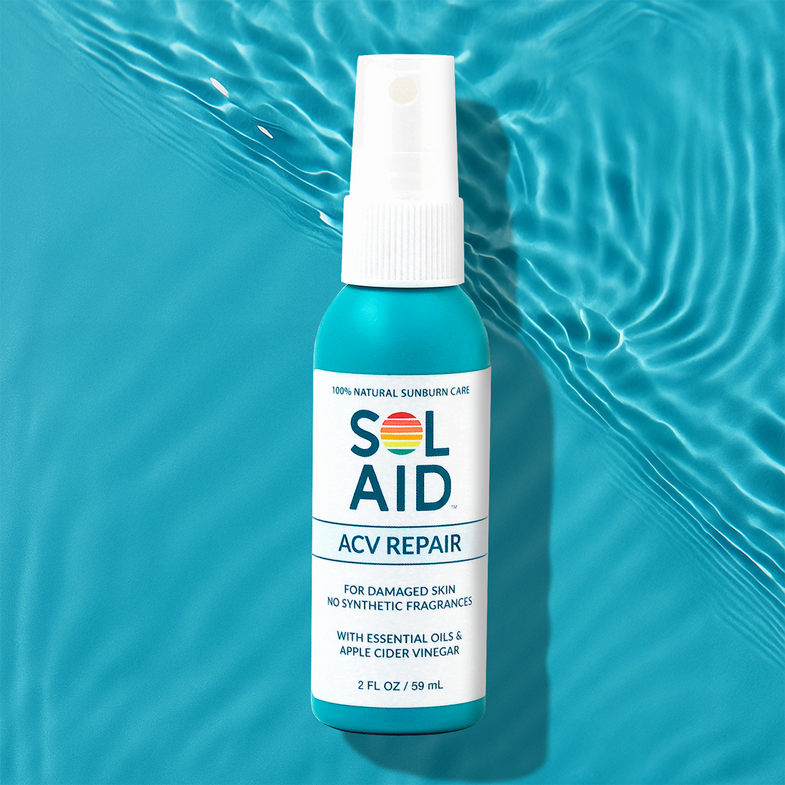 Sol Aid ACV Repair After Sun Ultra Hydrating Mist (2 Fl Oz)