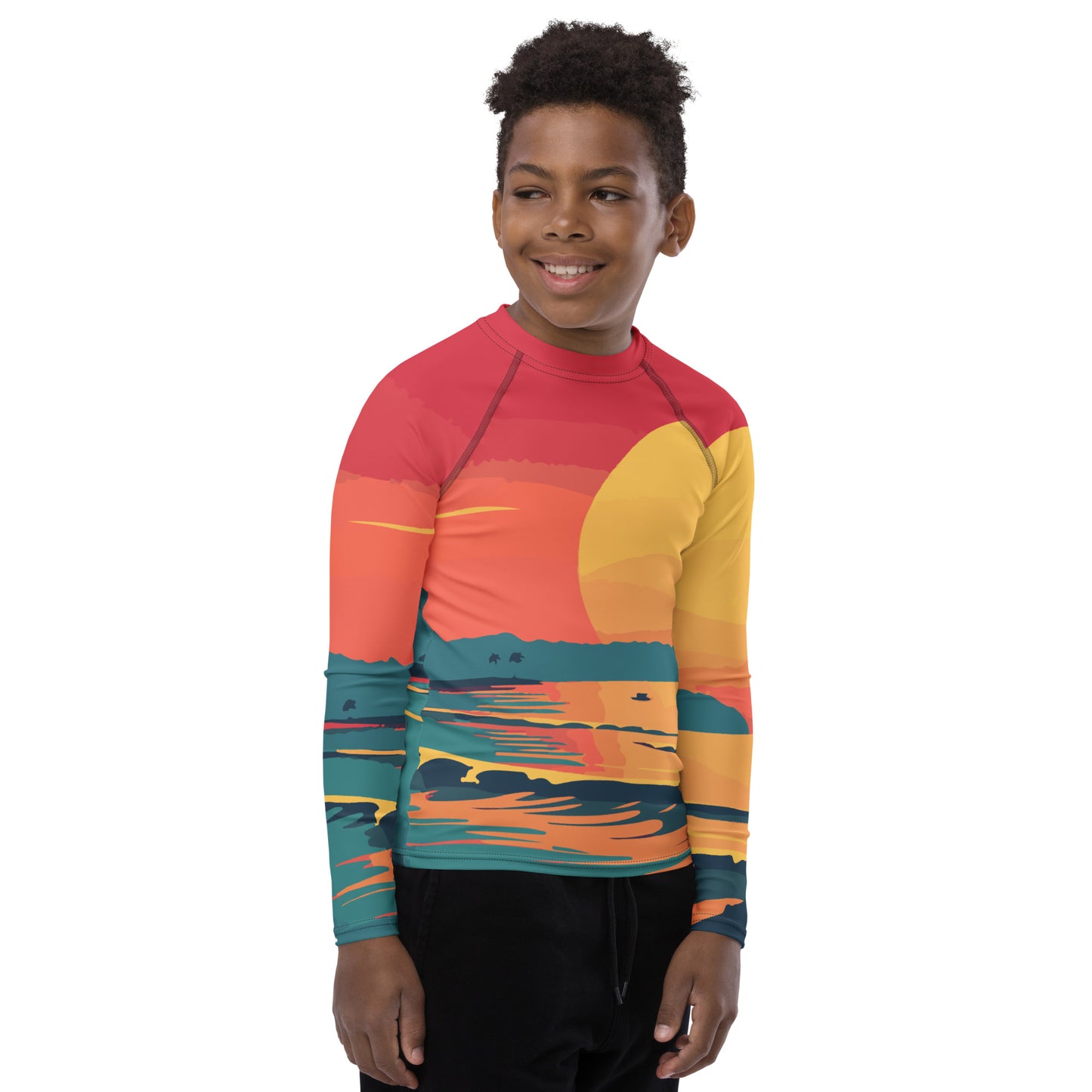 Sol-Aid UPF 50+ Sunset Youth Rash Guard