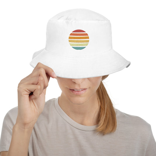 Sol-Aid Sun Blocker White Bucket Hat