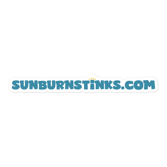 5.5" SunburnStinks.com Kiss-Cut Sticker