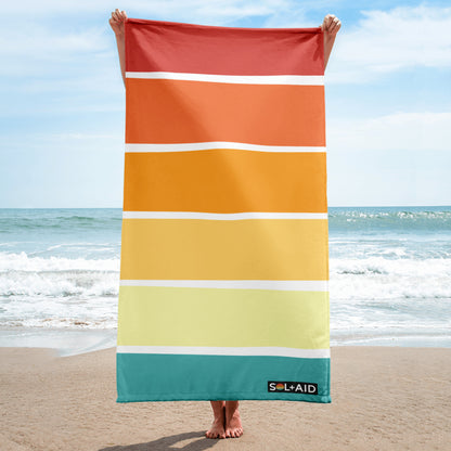 Sol-Aid Striped Logo Beach Towel