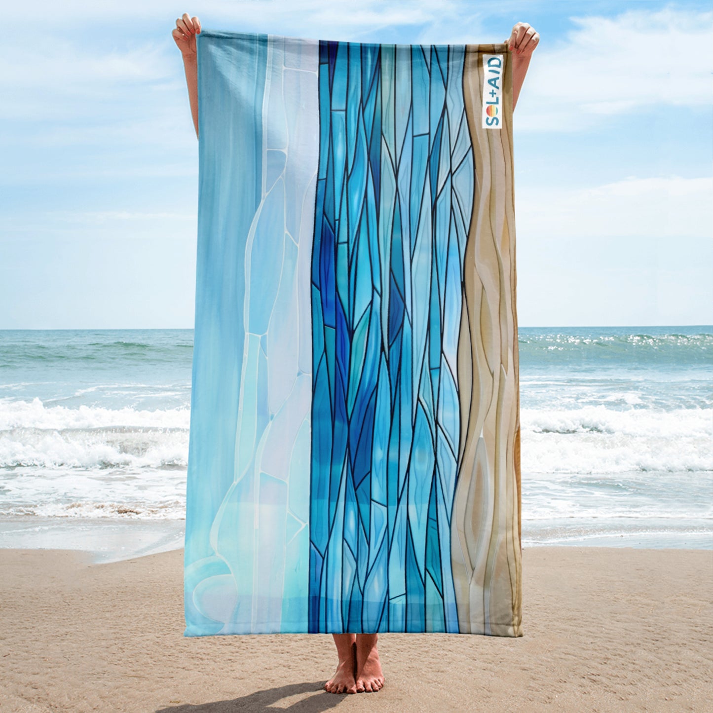 Sol-Aid Stained Glass Beach Towel