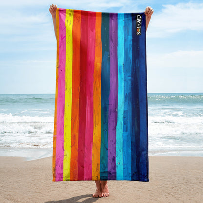 Sol-Aid Striped Sunset Beach Towel